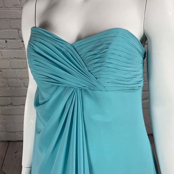 DAVID’S BRIDAL Blue Dress Size: 18 - Picture 3 of 17